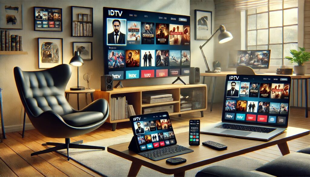 Interface de l'application Atlas Pro On TV affichant une liste de chaînes en streaming avec une navigation intuitive et des options de personnalisation.